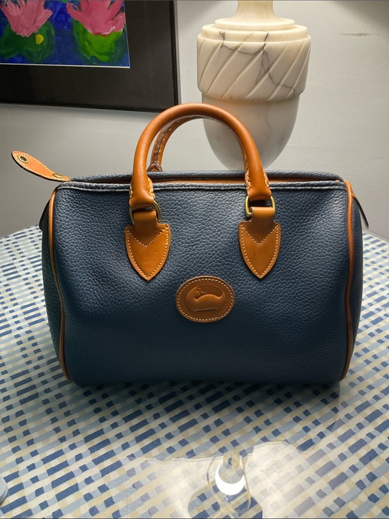 Dooney & Bourke Handbags - Dooney & Bourke Vintage Blue Doctor Bag/Satchel